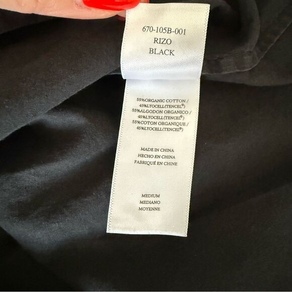 Rails Rizo Black Sleeveless A-line Midi Dress with Cut Outs Size M - Picture 4 of 7